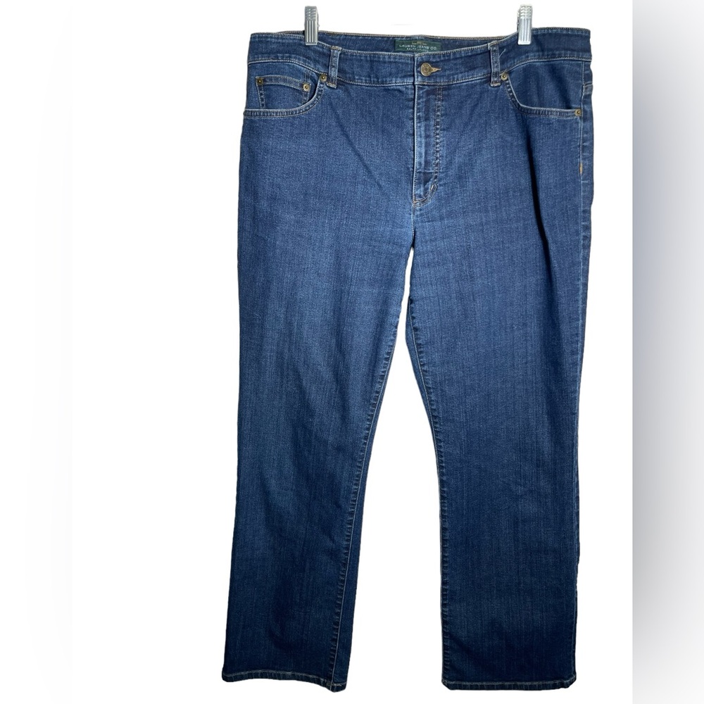 Ralph Lauren jeans size 16 women’s straight leg classic blue jeans 💙💙💙
